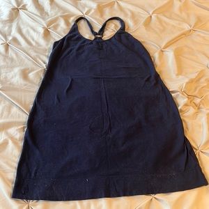 Lilly Pulitzer large cotton linen razorback dress with gold detail.